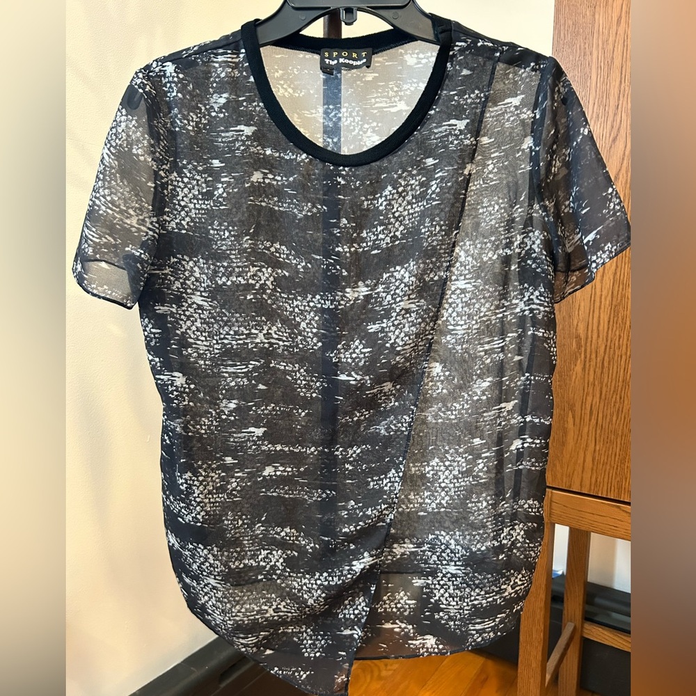 The kooples sport sheer top size small
